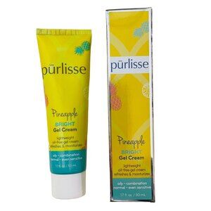Purlisse Pineapple Bright Gel Cream Full Size 1.7 Fl Oz Brighten Revive Rejuvena